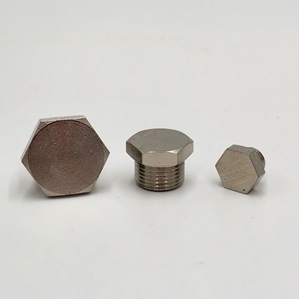 Korek z łbem sześciokątnym, 1/2″, mosiądz niklowan Korek z łbem sześciokątnym, 1/2″, mosiądz niklowan