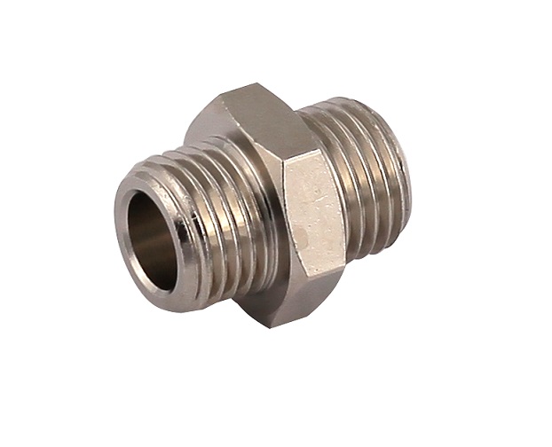 Nypel redukcyjny G 1 1/2″-G 1 1/4″, mosiądz niklowany Nypel redukcyjny G 1 1/2″-G 1 1/4″, mosiądz niklowany