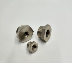 Redukcja 1/2″Z-3/8″W, mosiądz niklowany