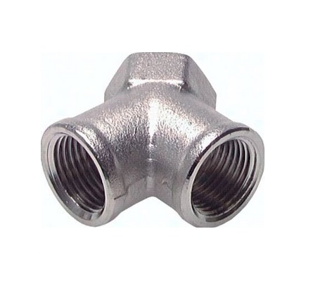 Trójnik Y, 3 x GW1/4, mosiądz niklowany, 16bar Trójnik Y, 3 x GW1/4, mosiądz niklowany, 16bar