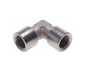 Kolano gwintowane 90°, G3/8(GW), 16 bar, mosiądz niklowany