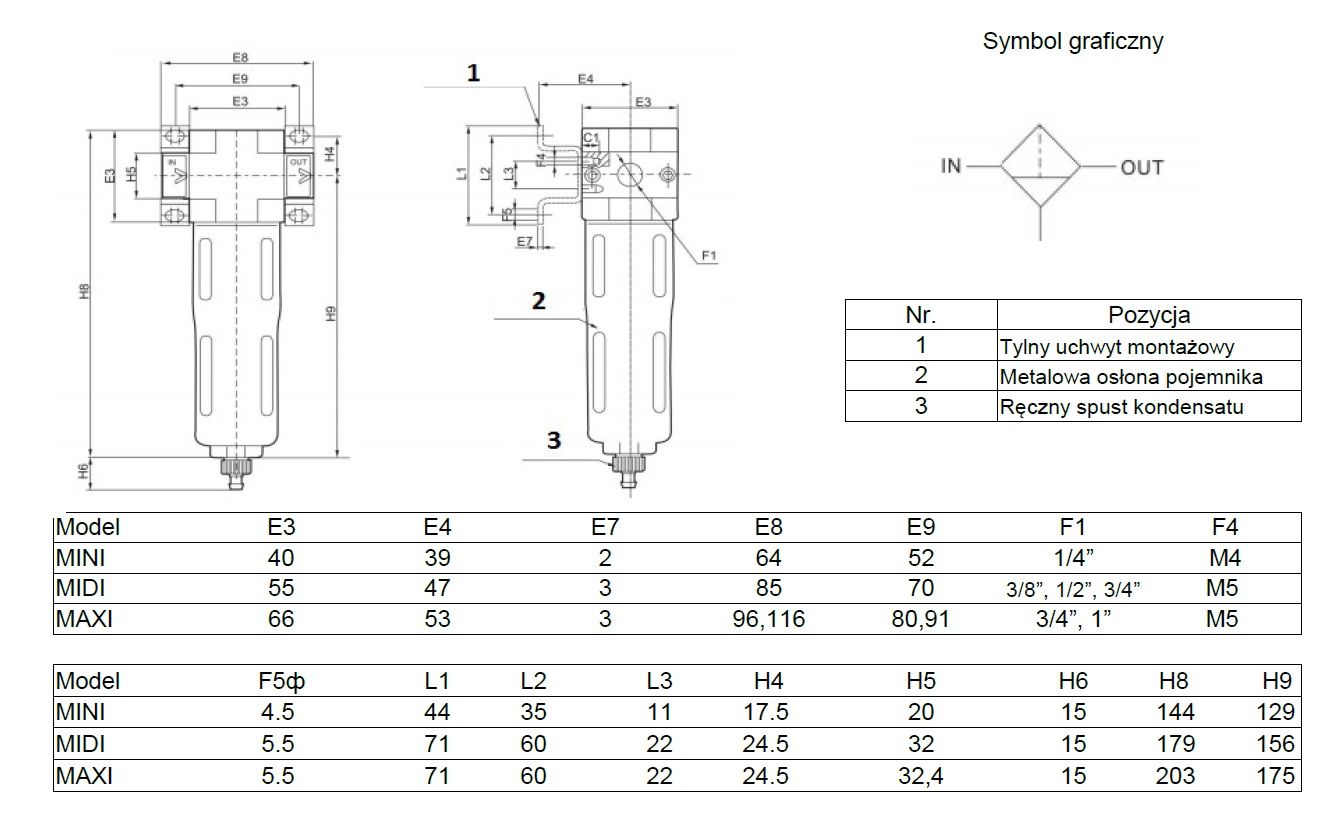 Filtr, G1/2″ Filtr, G1/2″