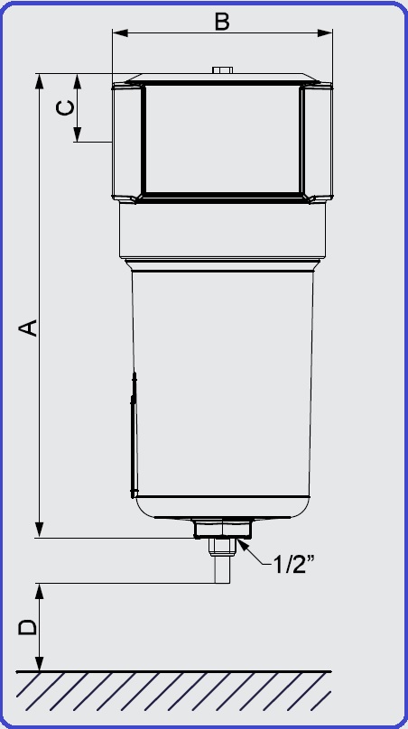 Filtr wstępny 3um, przyłącze: 3/8’’, ciśnienie max. 16bar, przepływ: 1,00m3/min Filtr wstępny 3um, przyłącze: 3/8’’, ciśnienie max. 16bar, przepływ: 1,00m3/min