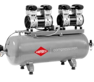 Kompresor bezolejowy, wydajność: 240l/min, ciśnienie max.: 8 bar, moc silnika: 2,4kW, zasilanie: 230V, pojeność zbiornika: 100l, wymiary: 350x1300x800mm, waga: 72kg, poziom hałasu: 68dB(A)