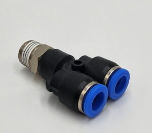 Trójnik wtykowy Y G1/8 z do węża 8, teflon