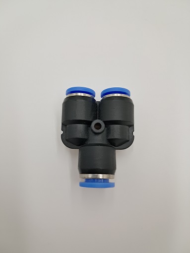 Trójnik wtykowy Y redukcyjny do węża 2×8 i 10 Trójnik wtykowy Y redukcyjny do węża 2×8 i 10