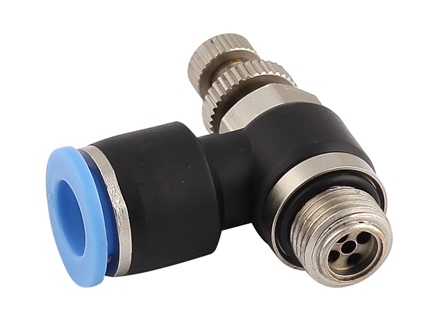 Zawór dławiąco-zwrotny, do siłownika, fi6, G1/4 Zawór dławiąco-zwrotny, do siłownika, fi6, G1/4