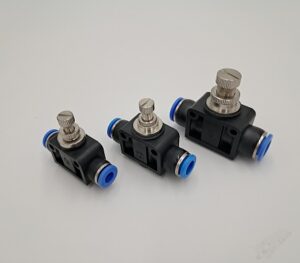 Zawór dławiąco-zwrotny, przelotowy, do węża ø 8 Zawór dławiąco-zwrotny, przelotowy, do węża ø 8