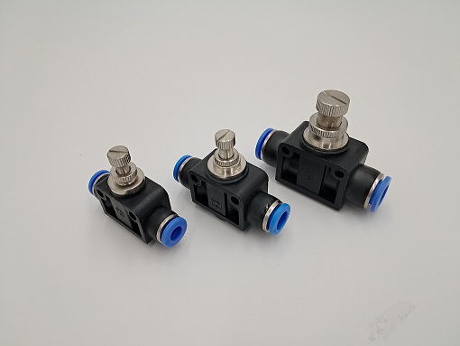 Zawór dławiąco-zwrotny, przelotowy, do węża ø 8 Zawór dławiąco-zwrotny, przelotowy, do węża ø 8