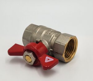 Zawór kulowy 1/2″ mufowy, motylek,PN40, temp. max.:180stC