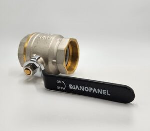 Zawór kulowy 2 1/2″ NANO PANEL z uszczelnieniem dławicy, PN25