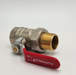 Zawór kulowy 3/4″ z półśrubunkiem, PN40, temp. max:180stC