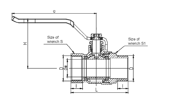 Zawór kulowy niklowany ORO z dławikiem z dźwignią stalową (wersja N-W) 1/2″, PN16 Zawór kulowy niklowany ORO z dławikiem z dźwignią stalową (wersja N-W) 1/2″, PN16