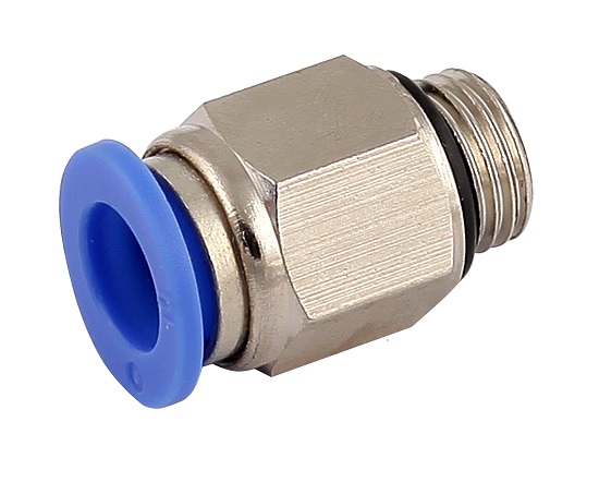 Złączka wtykowa prosta GZ1/8″ do węża 8, oring Złączka wtykowa prosta GZ1/8″ do węża 8, oring