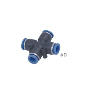 Czwórnik wtykowy X do węża ø 8 Czwórnik wtykowy X do węża ø 8