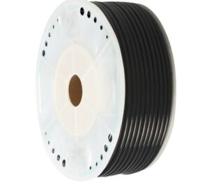 Przewód poliuretanowy 12x8mm PU, czarny, rolka 50m