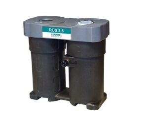 Separator woda olej, wydajność układu 3,5m3/min, przyłącza: wej. 1×1/2″, wyj.1×1/2″, wymiary: 396x240x385mm, waga: 5kg Separator woda olej, wydajność układu 3,5m3/min, przyłącza: wej. 1×1/2″, wyj.1×1/2″, wymiary: 396x240x385mm, waga: 5kg