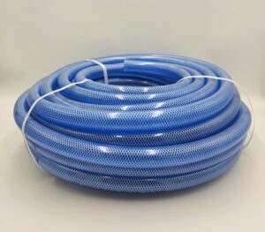 Wąż techniczny zbrojony 25×4, 50mb, transparentny niebieski Wąż techniczny zbrojony 25×4, 50mb, transparentny niebieski