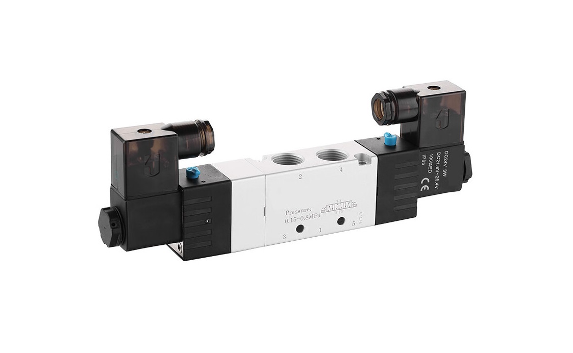 Elektrozawór 5/3, G1/2, w położeniu środkowym odpowietrzony, 24V AC Elektrozawór 5/3, G1/2, w położeniu środkowym odpowietrzony, 24V AC