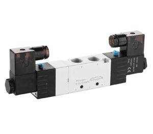 Elektrozawór 5/3, G1/4, w położeniu środkowym zasilony, 24V DC Elektrozawór 5/3, G1/4, w położeniu środkowym zasilony, 24V DC