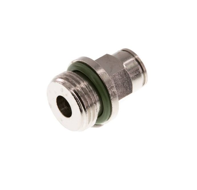 Złączka wtykowa prosta GZ1/8″ do węża ø 10, Viton do +150°C Złączka wtykowa prosta GZ1/8″ do węża ø 10, Viton do +150°C