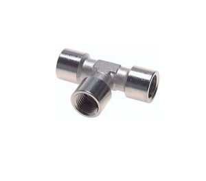 Trójnik typ T WWW, 3×1/2″, mosiądz niklowany Trójnik typ T WWW, 3×1/2″, mosiądz niklowany