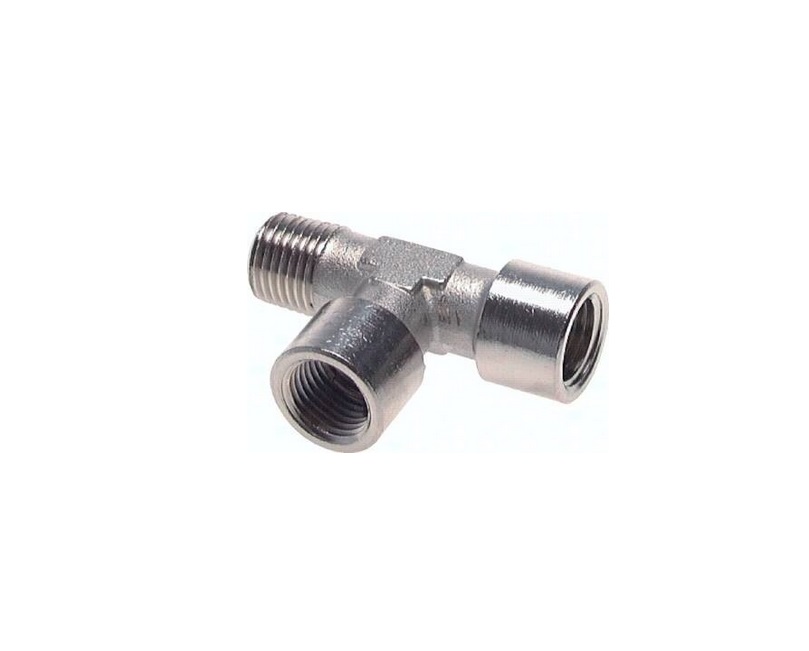 Trójnik typ T WWZ, 1×1/4″GZ, 2×1/4″GW, mosiądz niklowany Trójnik typ T WWZ, 1×1/4″GZ, 2×1/4″GW, mosiądz niklowany