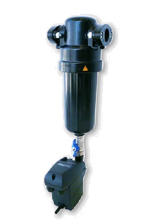 Separator cyklonowy 21/2″, przepływ 25,00m3/min, z automatycznym spustem UFM-D 10