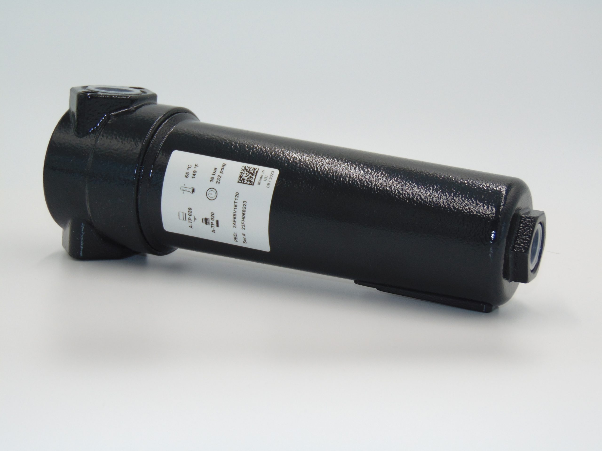 Separator cyklonowy, przyłącze: 1/2″, przepływ: 1,30m3/min, ciśnienie max.16bar Separator cyklonowy, przyłącze: 1/2″, przepływ: 1,30m3/min, ciśnienie max.16bar