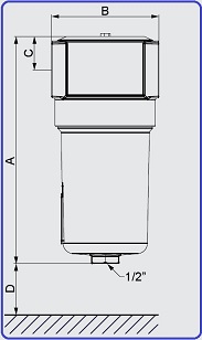Separator cyklonowy, przyłącze: 1″, przepływ: 6,08m3/min, ciśnienie max.16bar Separator cyklonowy, przyłącze: 1″, przepływ: 6,08m3/min, ciśnienie max.16bar
