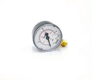 Manometr D50, zakres pomiarowy: 0-16bar, przyłącze dolne 1/4″