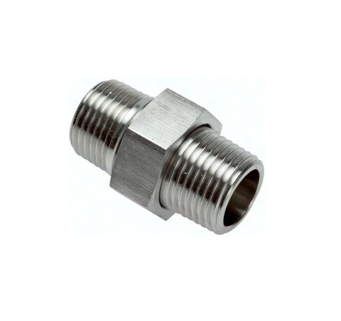 Śrubunek gwintowany R 1/4″, 40 bar, stal nierdzewna, uszczelnienie stożkowe Śrubunek gwintowany R 1/4″, 40 bar, stal nierdzewna, uszczelnienie stożkowe