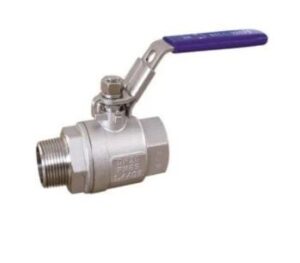 Zawór kulowy wkręcany, 2-cz. GZ/GW 1/2″ stal nierdzewna (AISI316), PN63 Zawór kulowy wkręcany, 2-cz. GZ/GW 1/2″ stal nierdzewna (AISI316), PN63