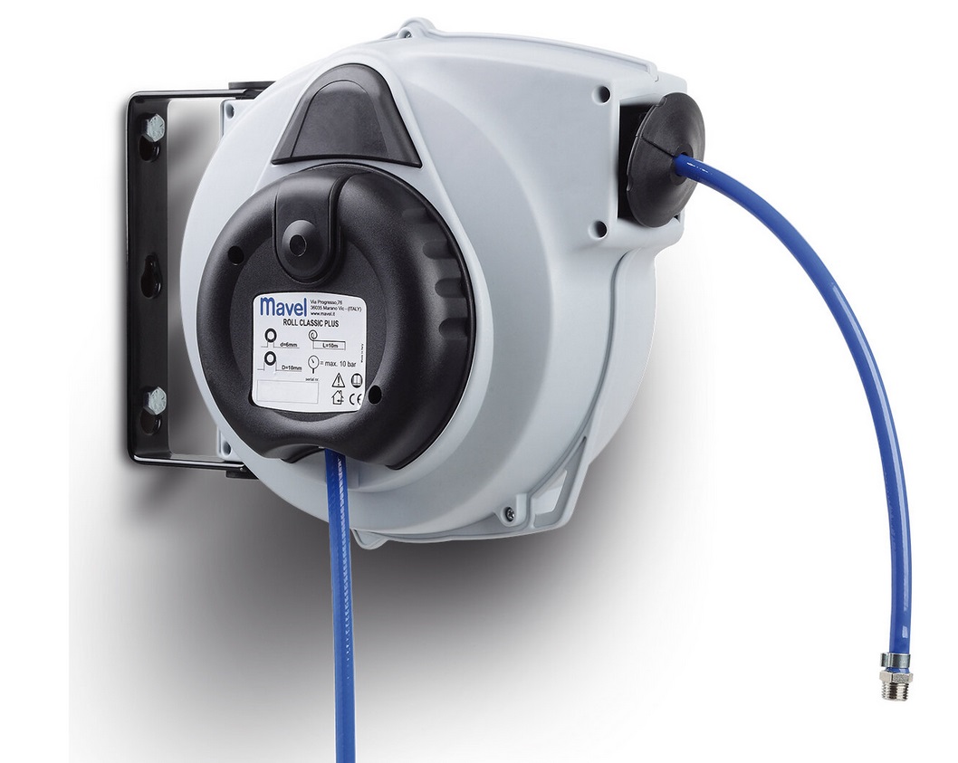 Zwijacz przewodu sprężonego powietrza MAVEL Roll Master Plus AIR/12 , długość: 12m, średnica: 6x10mm, PU – Mavel Zwijacz przewodu sprężonego powietrza MAVEL Roll Master Plus AIR/12 , długość: 12m, średnica: 6x10mm, PU – Mavel