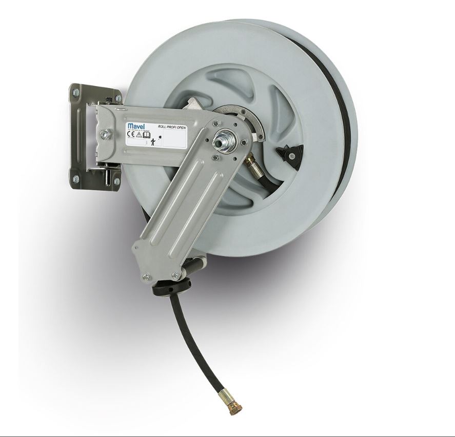 Zwijacz przewodu sprężonego powietrza MAVEL Roll Profi Open AIR/18, długość 16+2m-3/8″, PU – Mavel Zwijacz przewodu sprężonego powietrza MAVEL Roll Profi Open AIR/18, długość 16+2m-3/8″, PU – Mavel