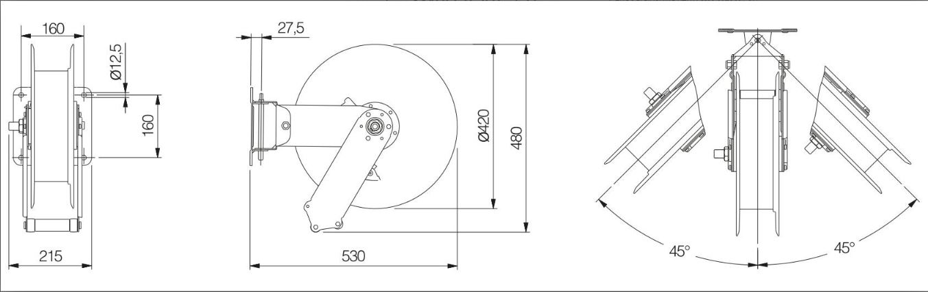 Zwijacz przewodu sprężonego powietrza MAVEL Roll Profi Open AIR/18, długość 16+2m-3/8″, PU – Mavel Zwijacz przewodu sprężonego powietrza MAVEL Roll Profi Open AIR/18, długość 16+2m-3/8″, PU – Mavel