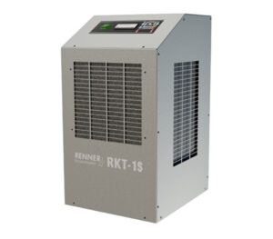 Osuszacz ziębniczy RENNER RKT-1S 1000 SP, przepływ przy 7bar: 16,67m3/min, przyłącze: 2″, wymiary: 645x920x1,055mm, waga: 128kg, z automatycznym spustem kondensatu Osuszacz ziębniczy RENNER RKT-1S 1000 SP, przepływ przy 7bar: 16,67m3/min, przyłącze: 2″, wymiary: 645x920x1,055mm, waga: 128kg, z automatycznym spustem kondensatu